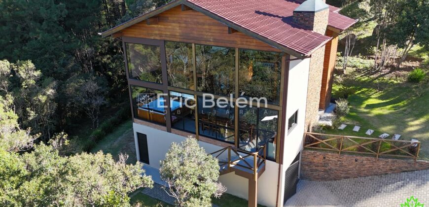 Casa em Angelim e Alvenaria com Vista para o Nascer do Sol – Village da Montanha | Vila da Cachoeira – Rancho Queimado/SC