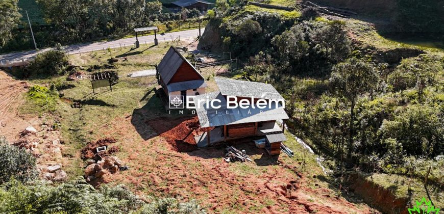 Terreno com chalé pré-finalizado – Anitápolis