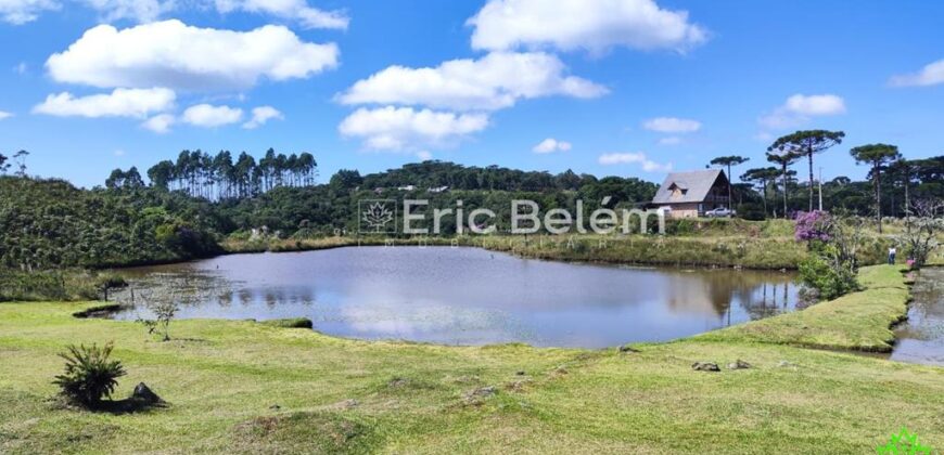 Sítio com Casa de 244m², 4,5 Hectares, 2 Lagos e Belíssimas Araucárias – Queimada Grande, Rancho Queimado/SC