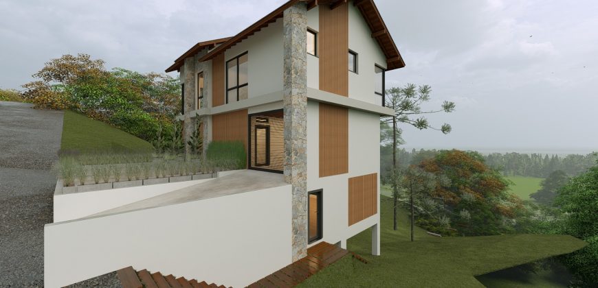 CASA DE ALTO PADRÃO EM CONSTRUÇÃO NO CONDOMÍNIO COSTA DA SERRA – VILA DA CACHOEIRA | RANCHO QUEIMADO/SC
