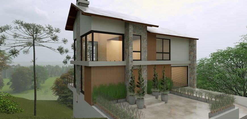 CASA DE ALTO PADRÃO EM CONSTRUÇÃO NO CONDOMÍNIO COSTA DA SERRA – VILA DA CACHOEIRA | RANCHO QUEIMADO/SC